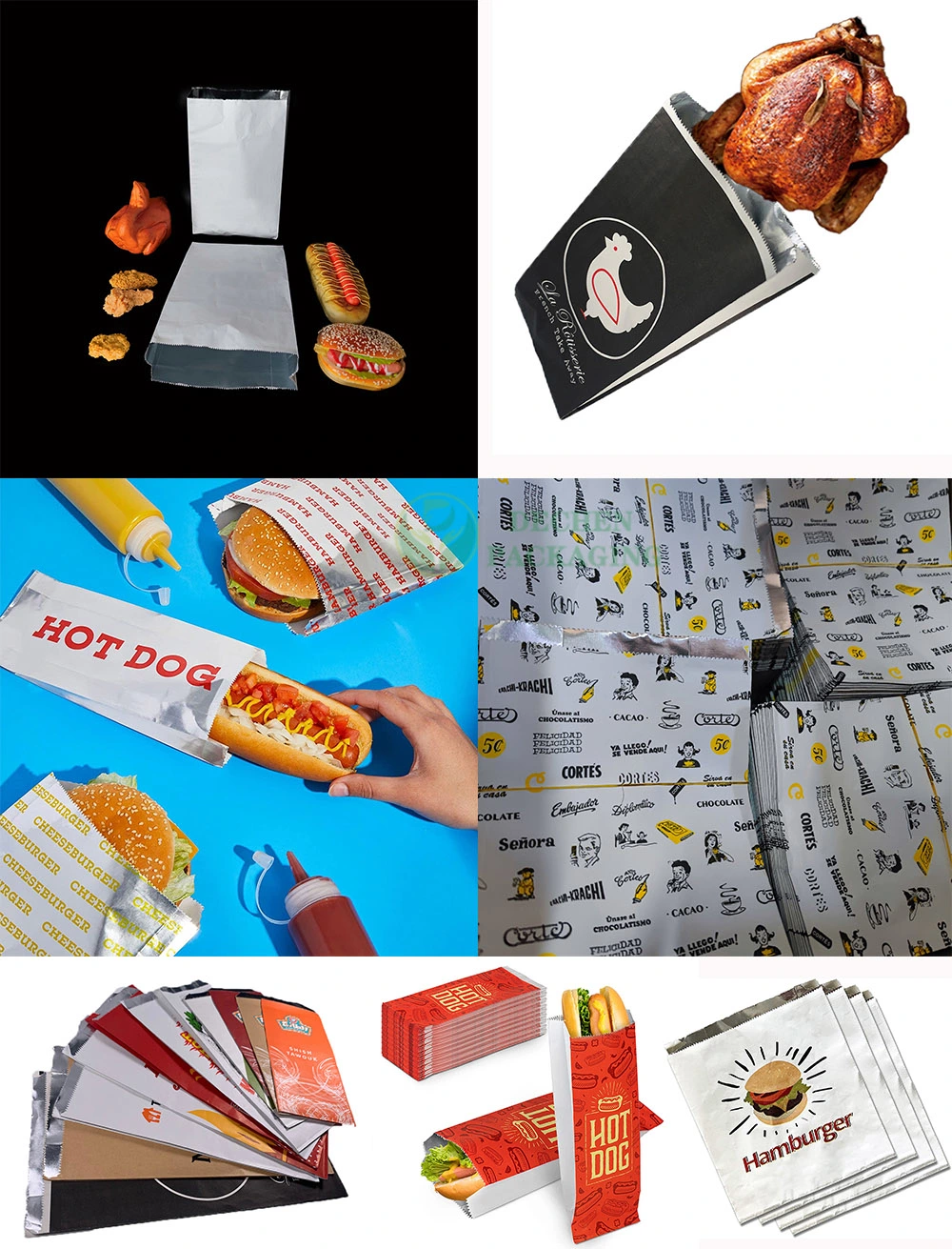 Paper Doner Tea Wholesale Aluminium Foil Kebab Bag